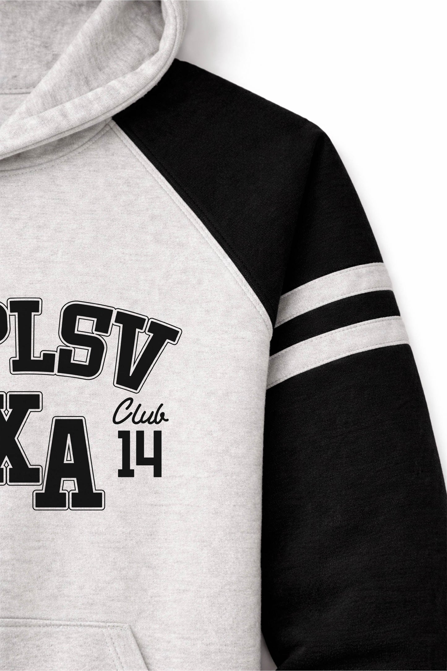 XAPE Speed Camp Raglan Hoodie - Oatmeal Heather/Black