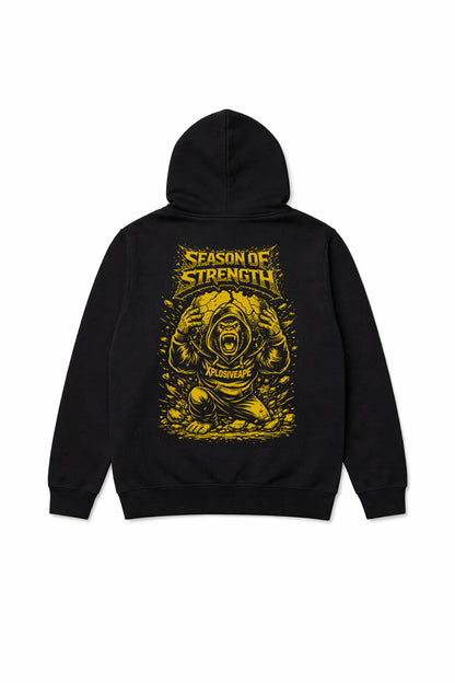 XAPE Strength Season V2 String Hoodie - Black