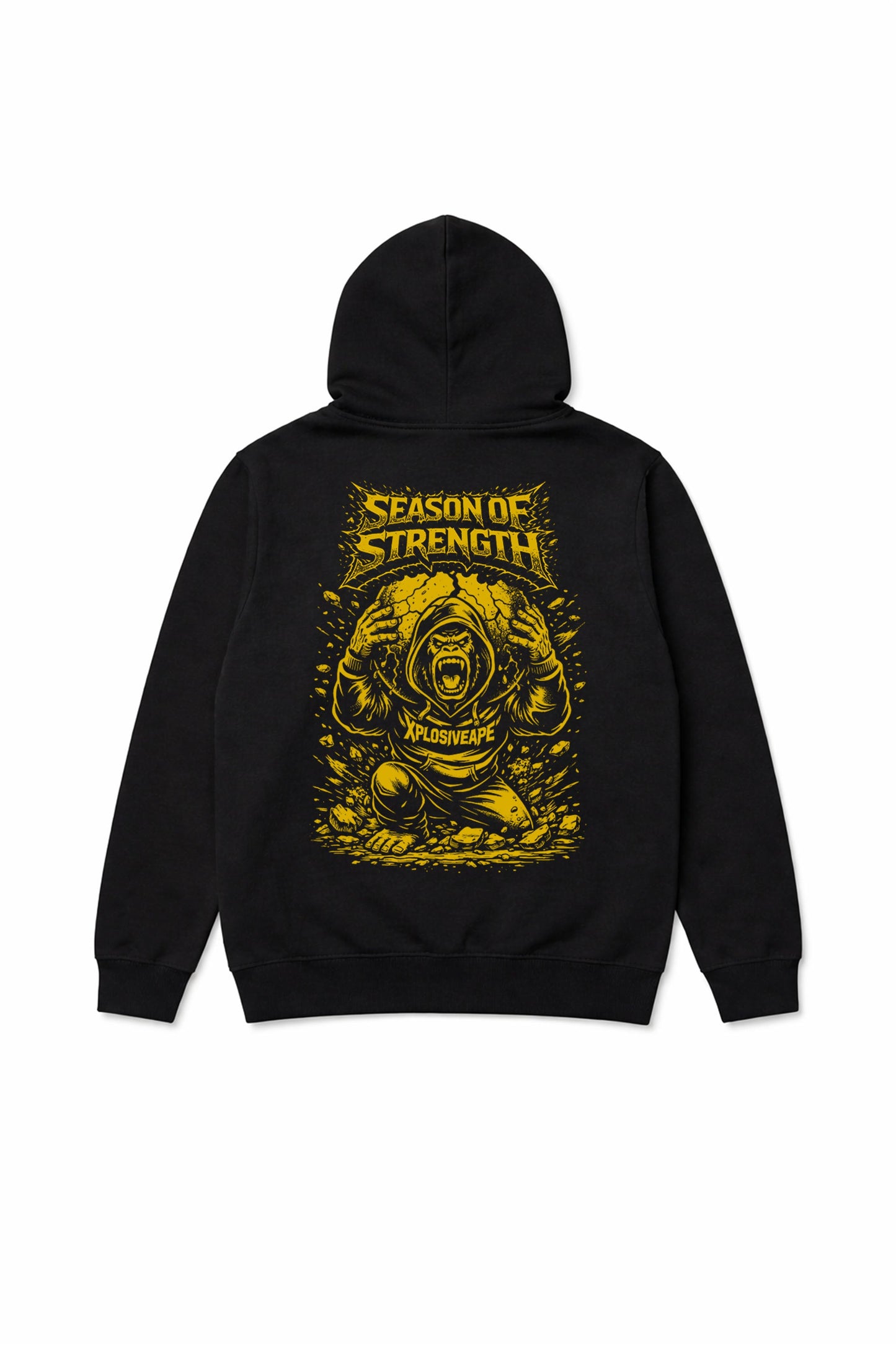 XAPE Strength Season V2 String Hoodie - Black