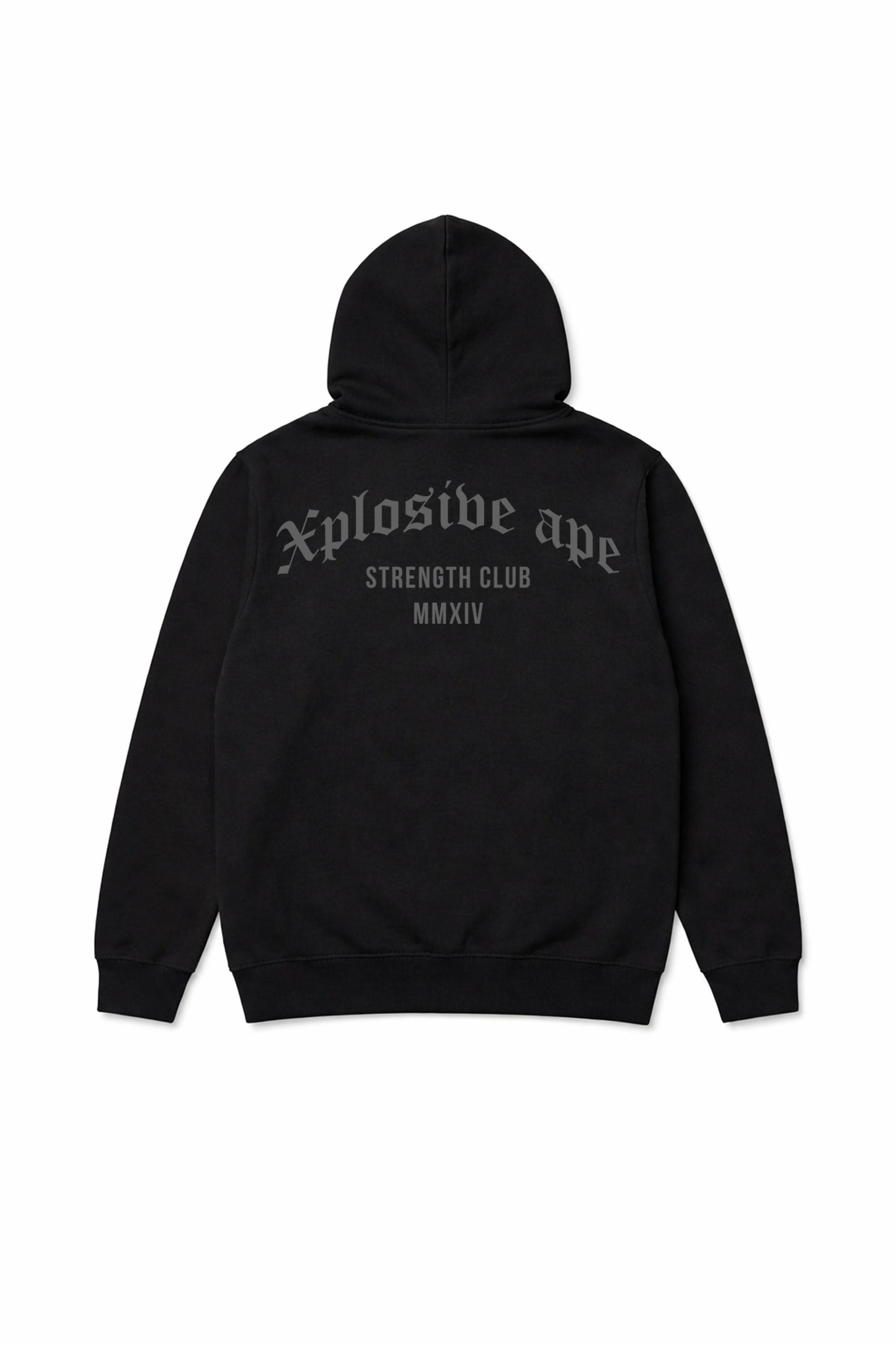 XAPE Strength Club MMXIV String Hoodie - Black