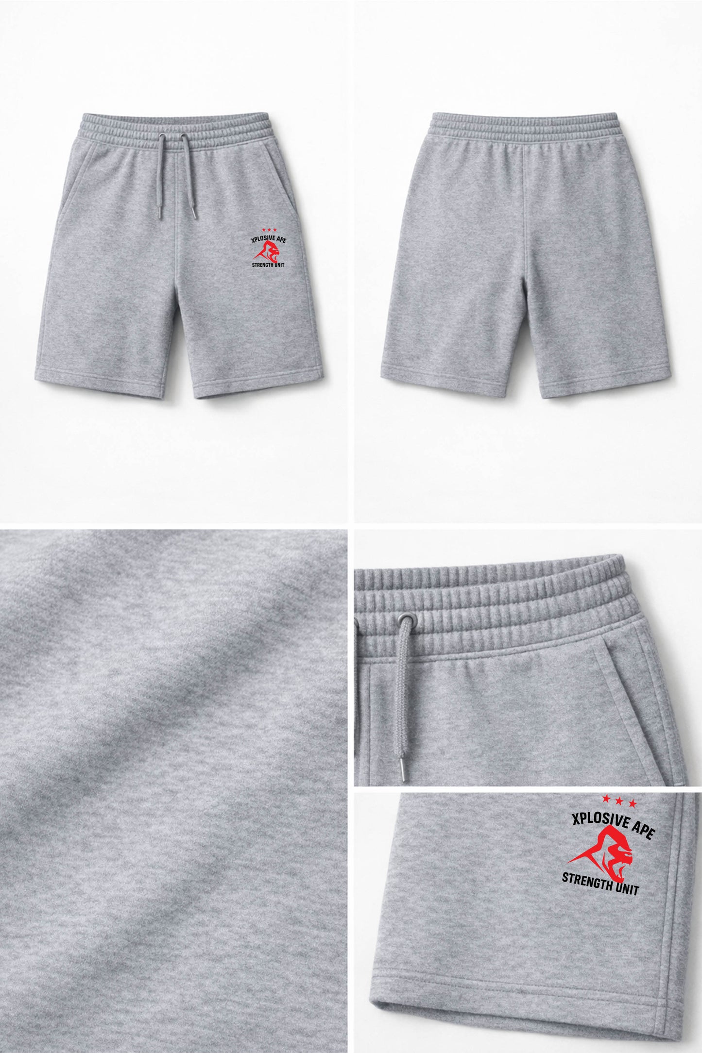 XAPE Strength Unit V2 Shorts - Sports Grey