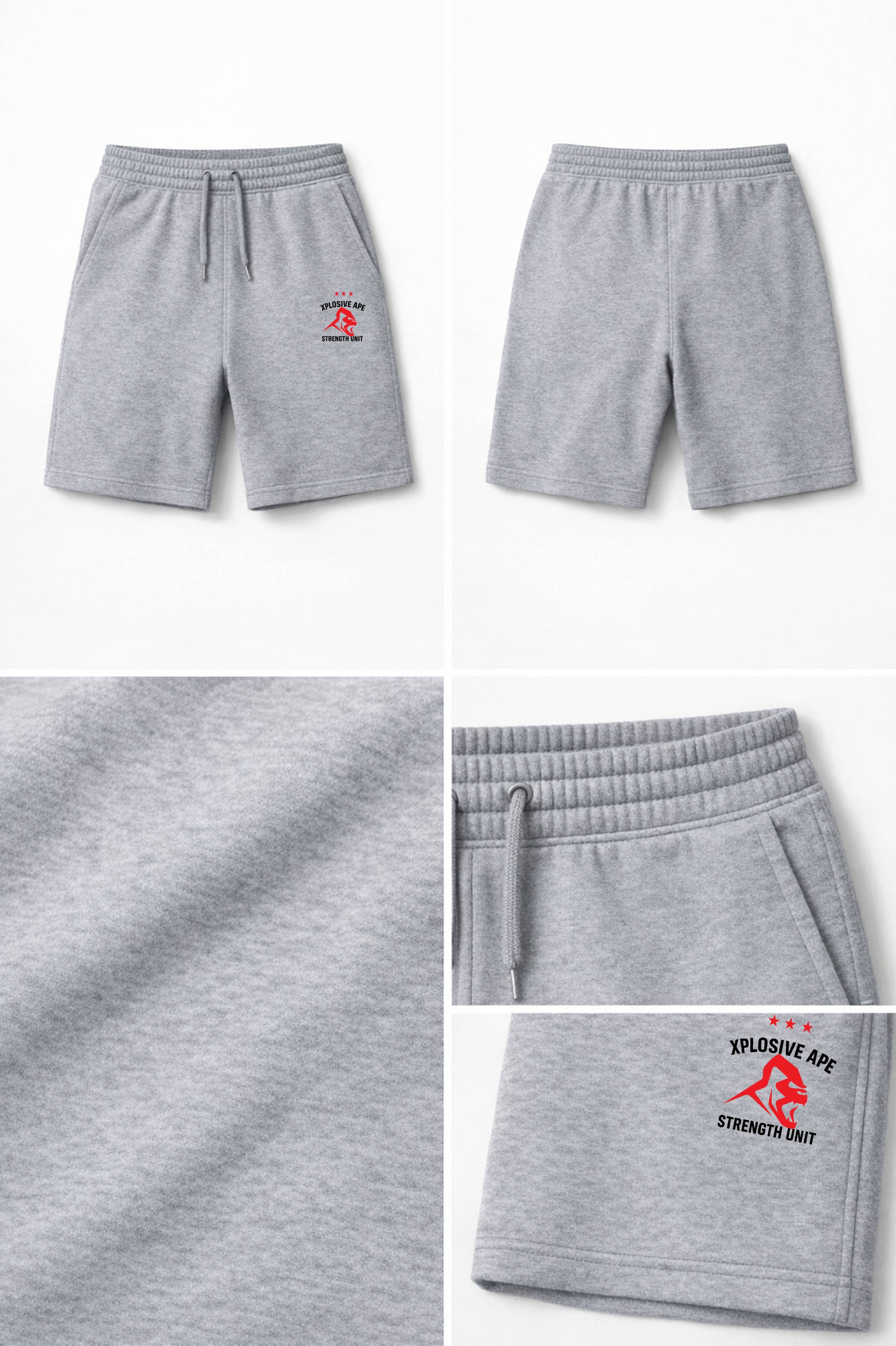 XAPE Strength Unit V2 Shorts - Sports Grey