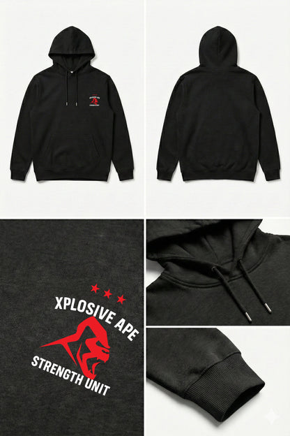 XAPE Strength Unit V2 String Hoodie - Black