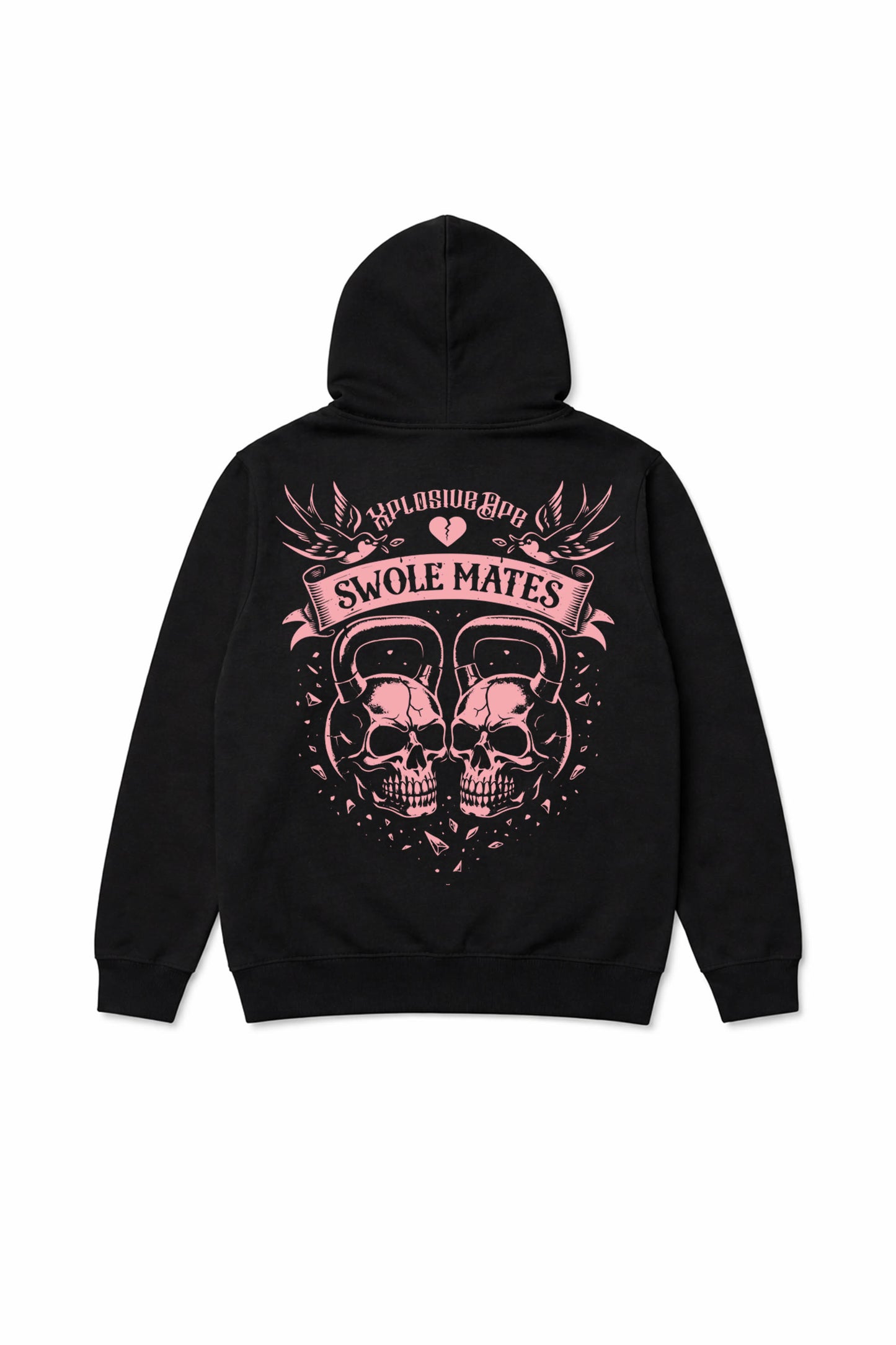 XAPE Swole Mate String Hoodie - Black
