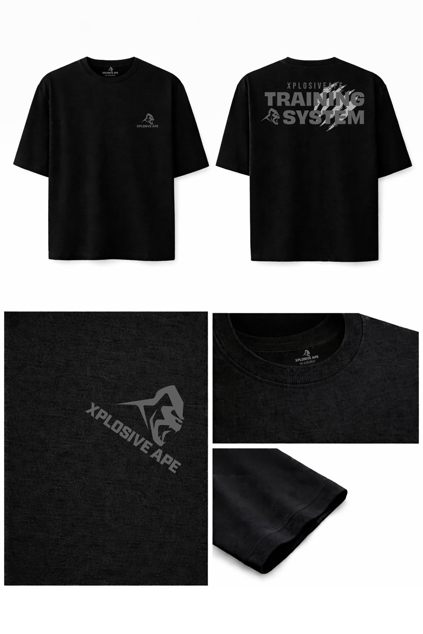 XAPE Training System V2 Oversized Tee - Black