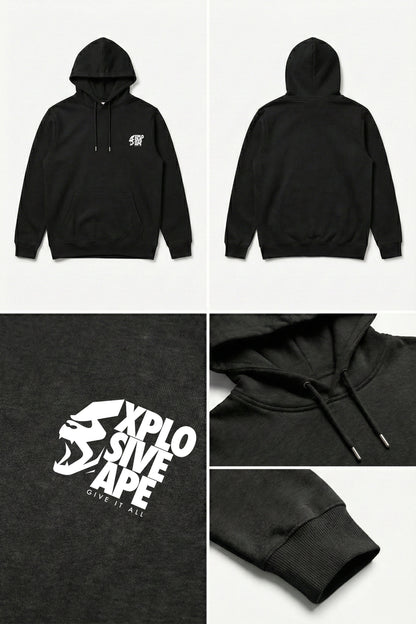 XAPE Ultimate Ape V2 String Hoodie - Black