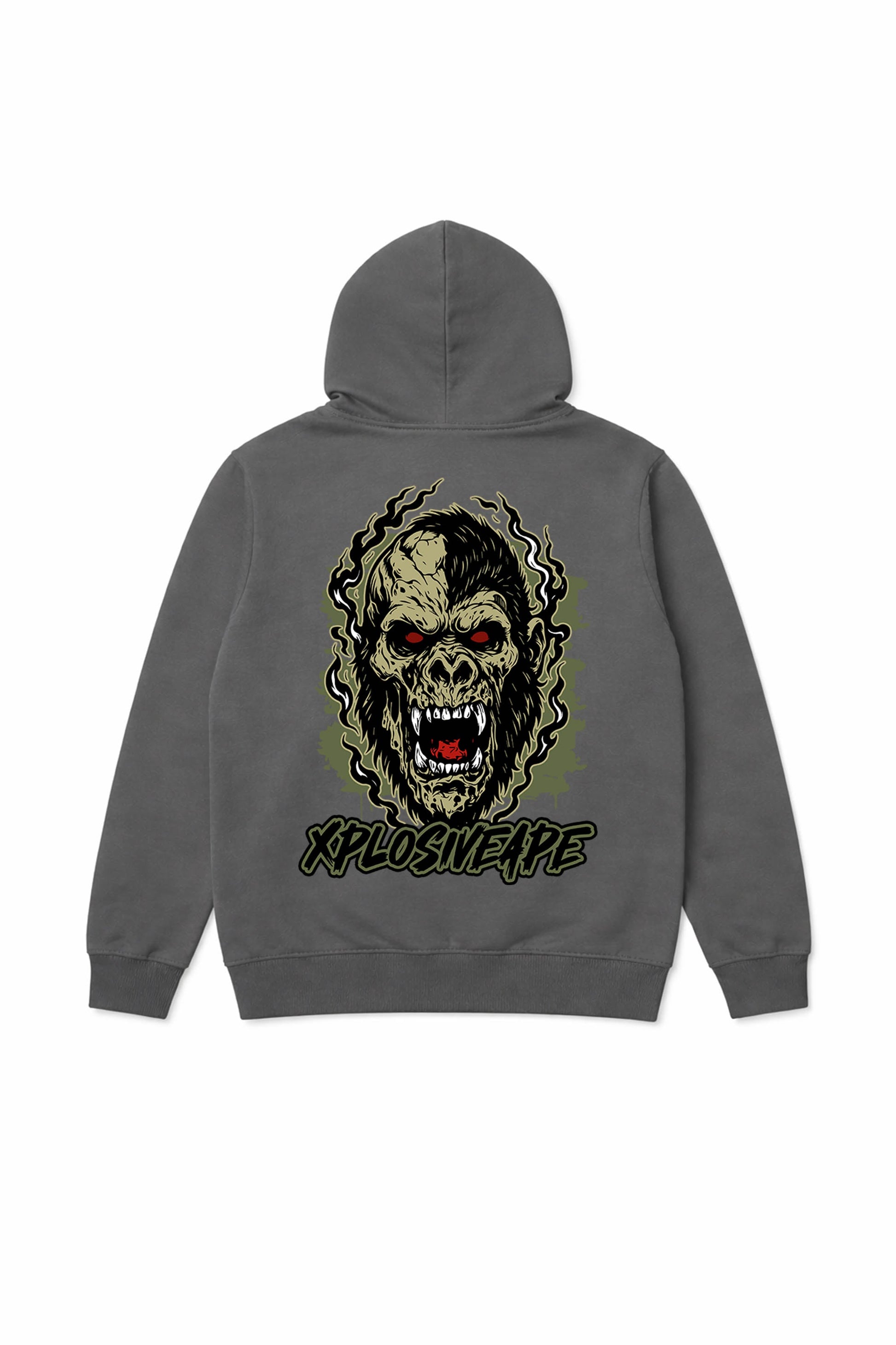 XAPE Undead String Hoodie - Charcoal