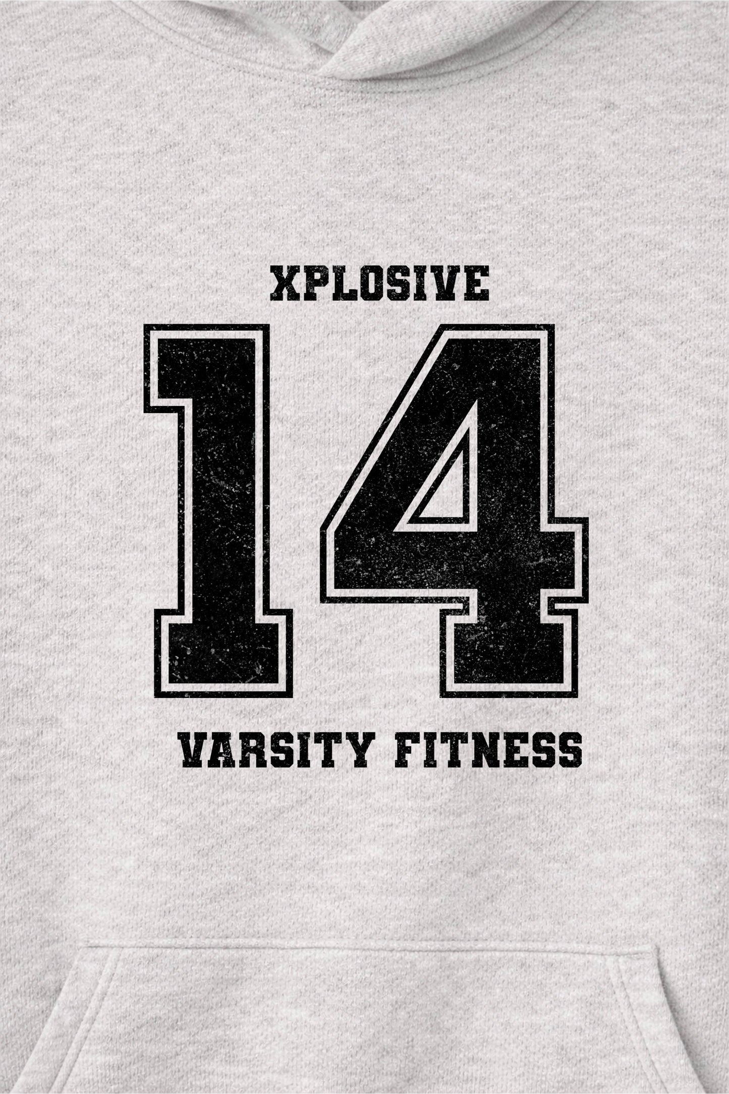 XAPE Unit Crew Raglan Hoodie - Oatmeal Heather/Black