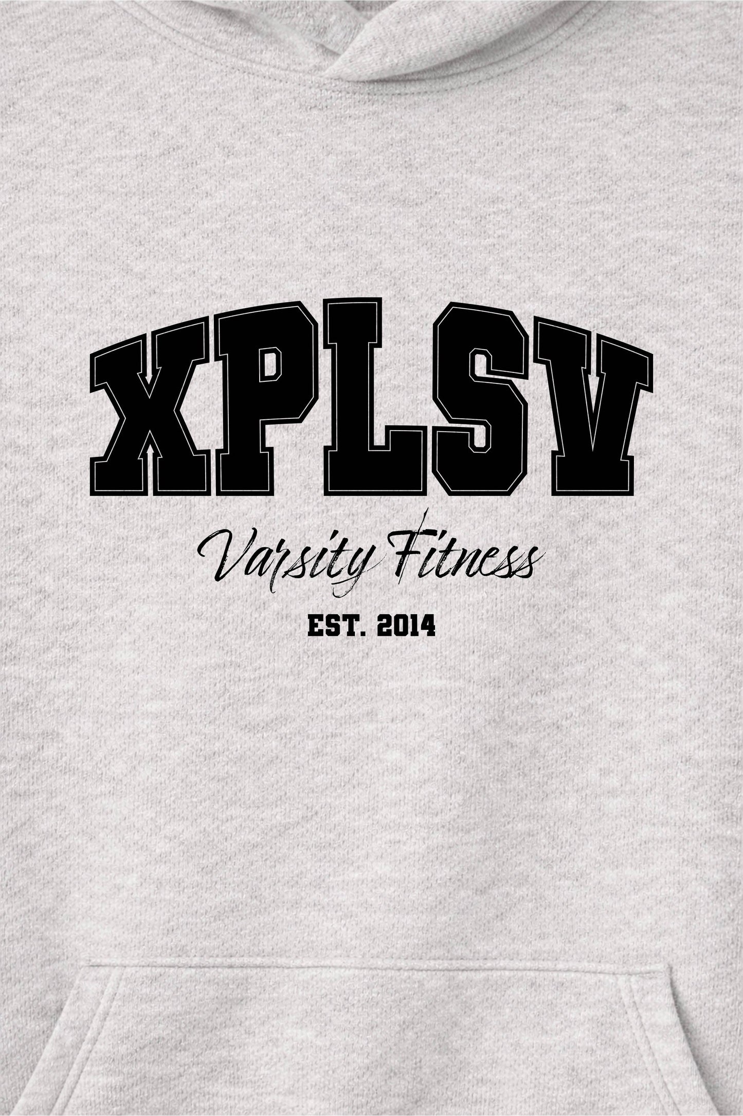 XAPE Varsity Fitness Raglan Hoodie - Oatmeal Heather/Black