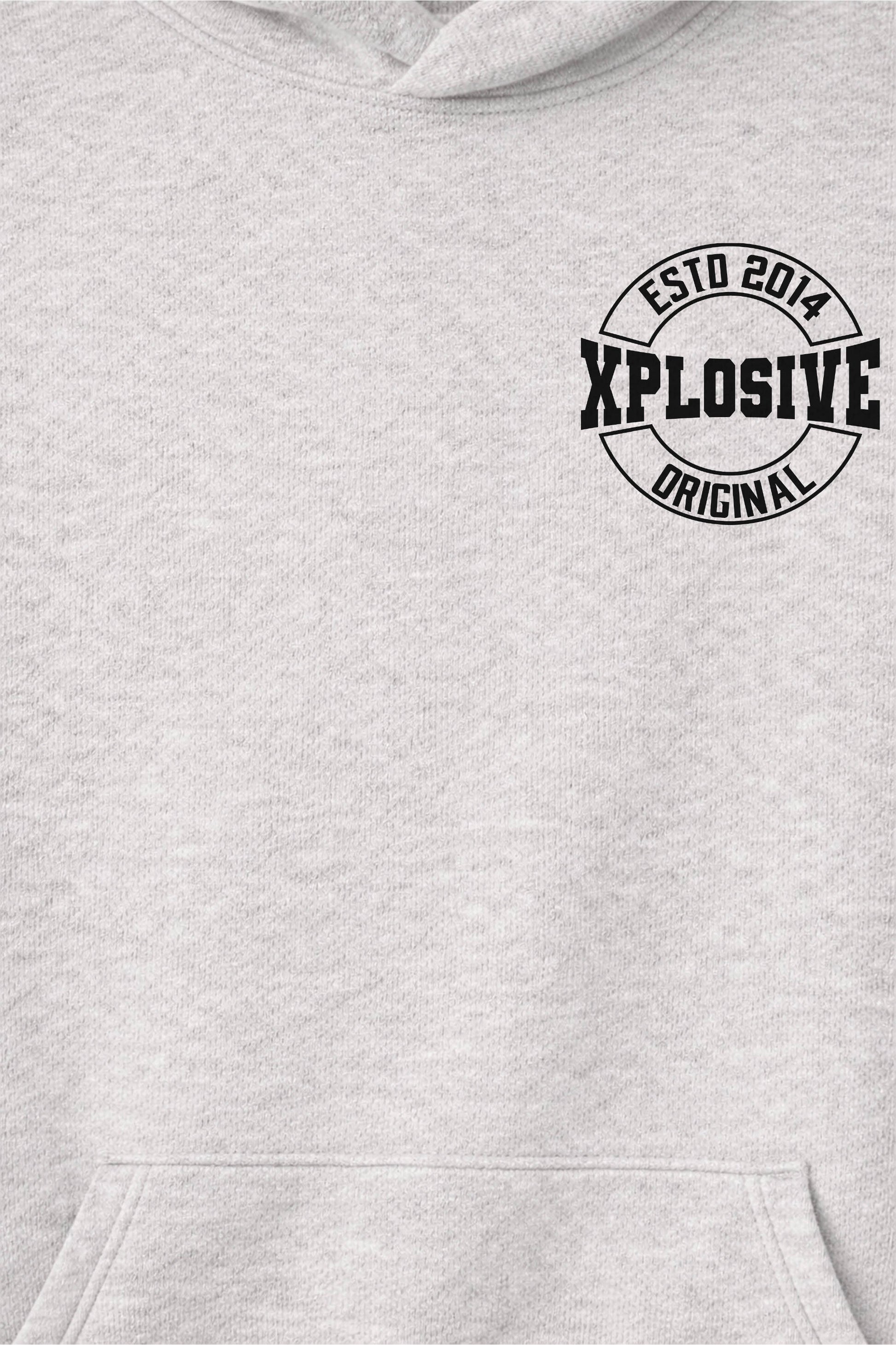 XAPE Varsity Prime Raglan Hoodie - Oatmeal Heather/Black