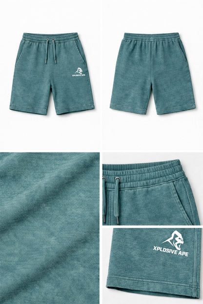 XAPE Vintage Wash Shorts - Green