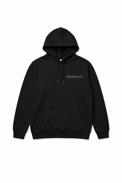 XAPE Warlord Crest String Hoodie - Black
