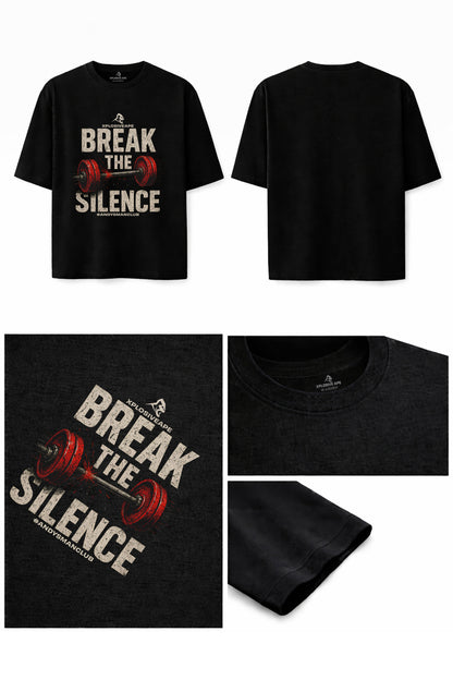 XAPE X AMC Break The Silence Oversized Tee - Black
