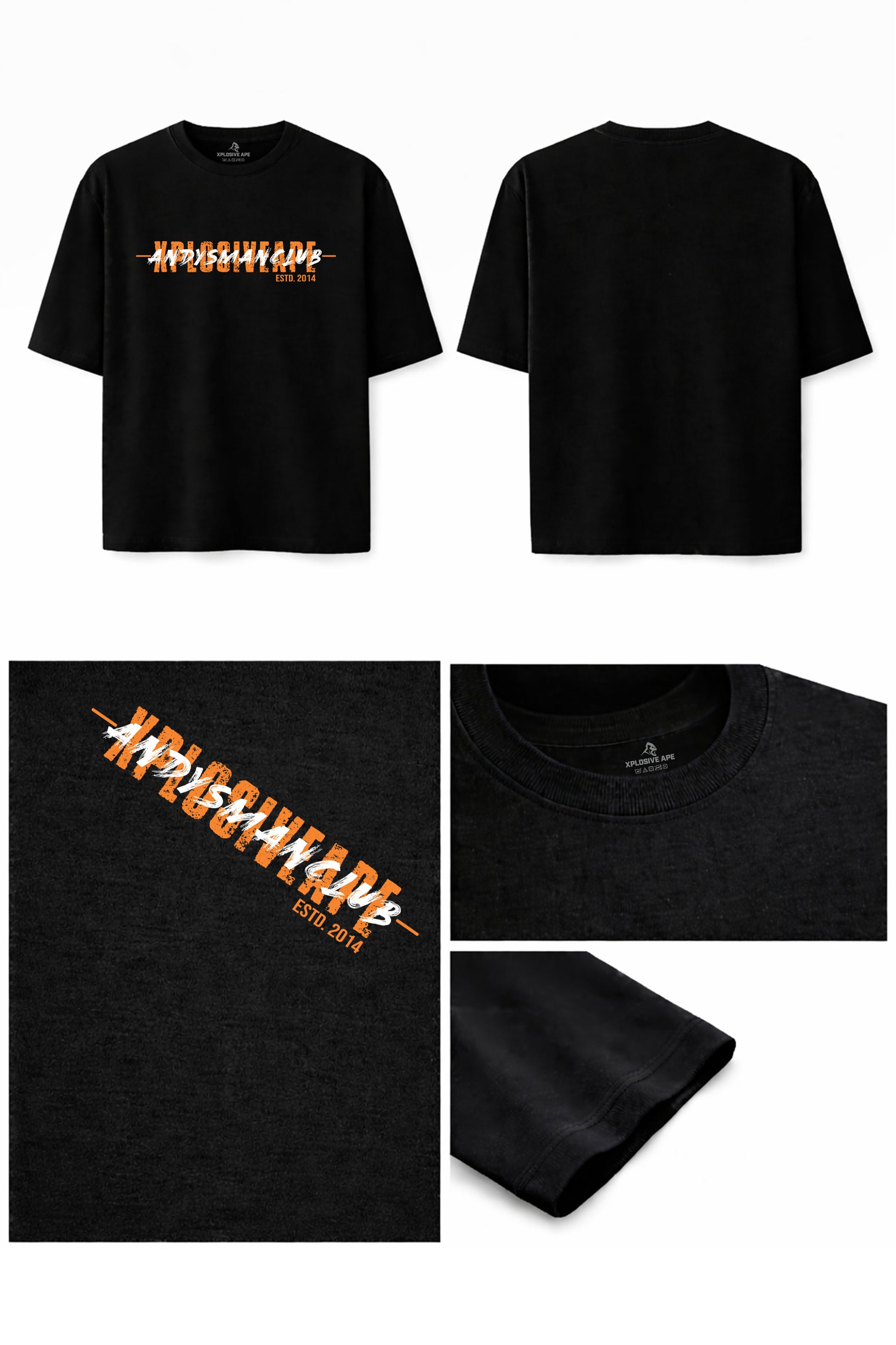 XAPE X AMC Crossover Oversized Tee - Black