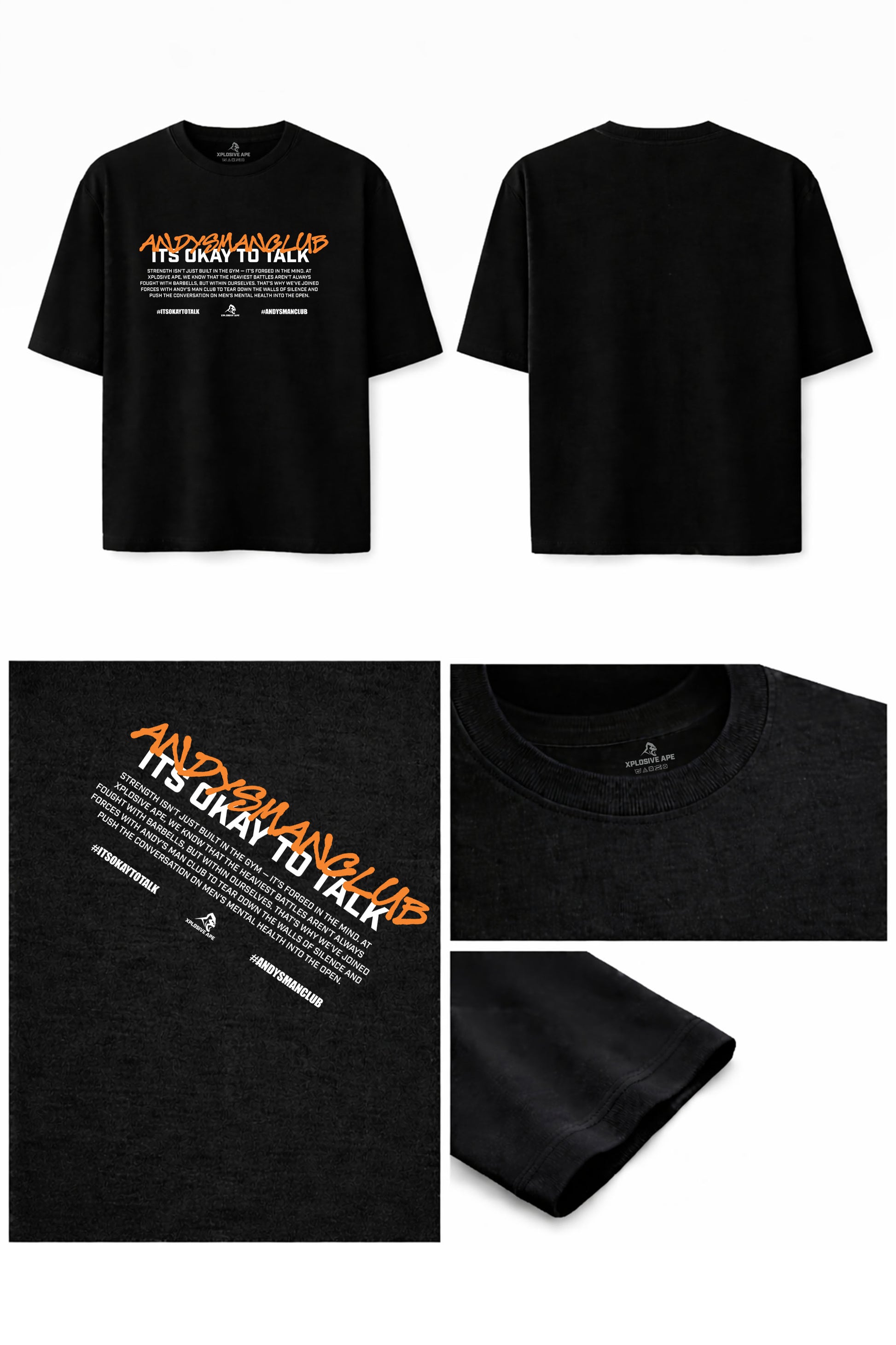 XAPE X AMC The Statement Oversized Tee - Black