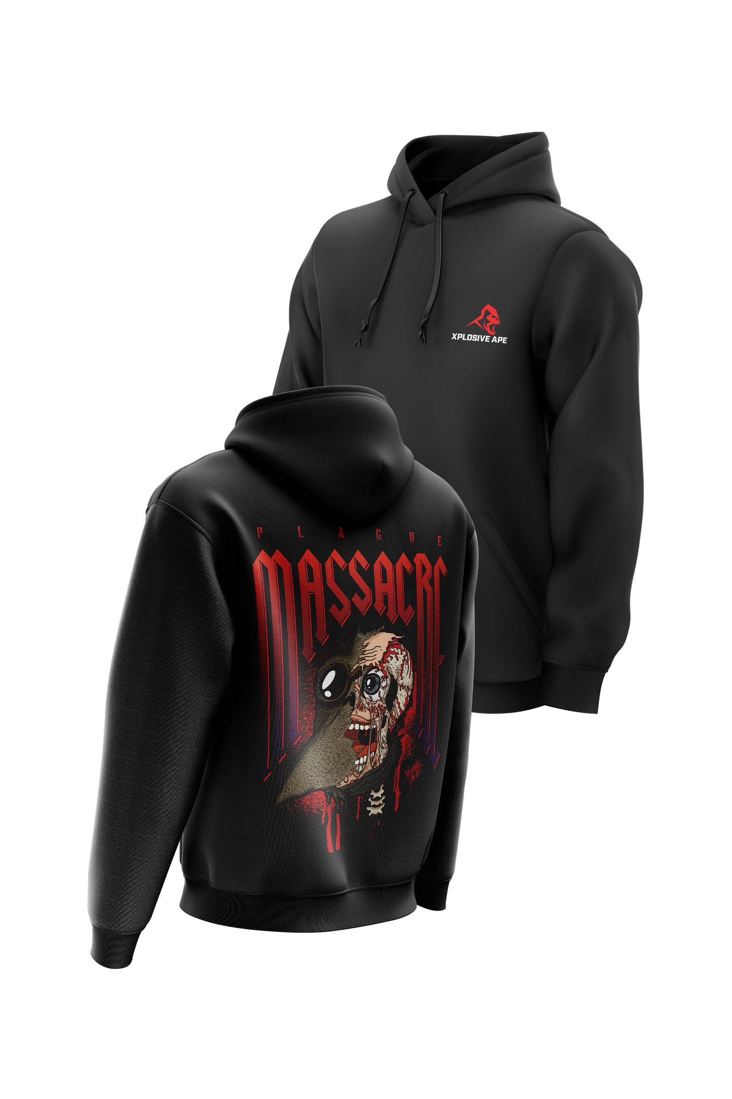 XAPE Massacre Beak Black Hoodie