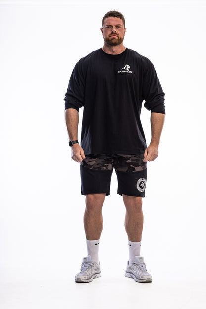 XAPE Century Camo Rag Shorts - Sports Grey