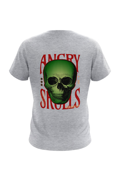 Untold Studios Angry Skulls Tee - Grey