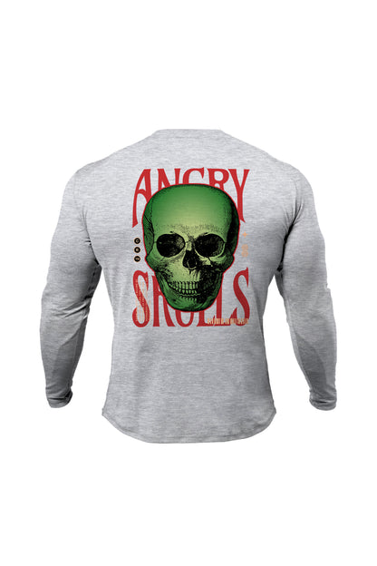 Untold Studios Angry Skulls Sweatshirt - Grey