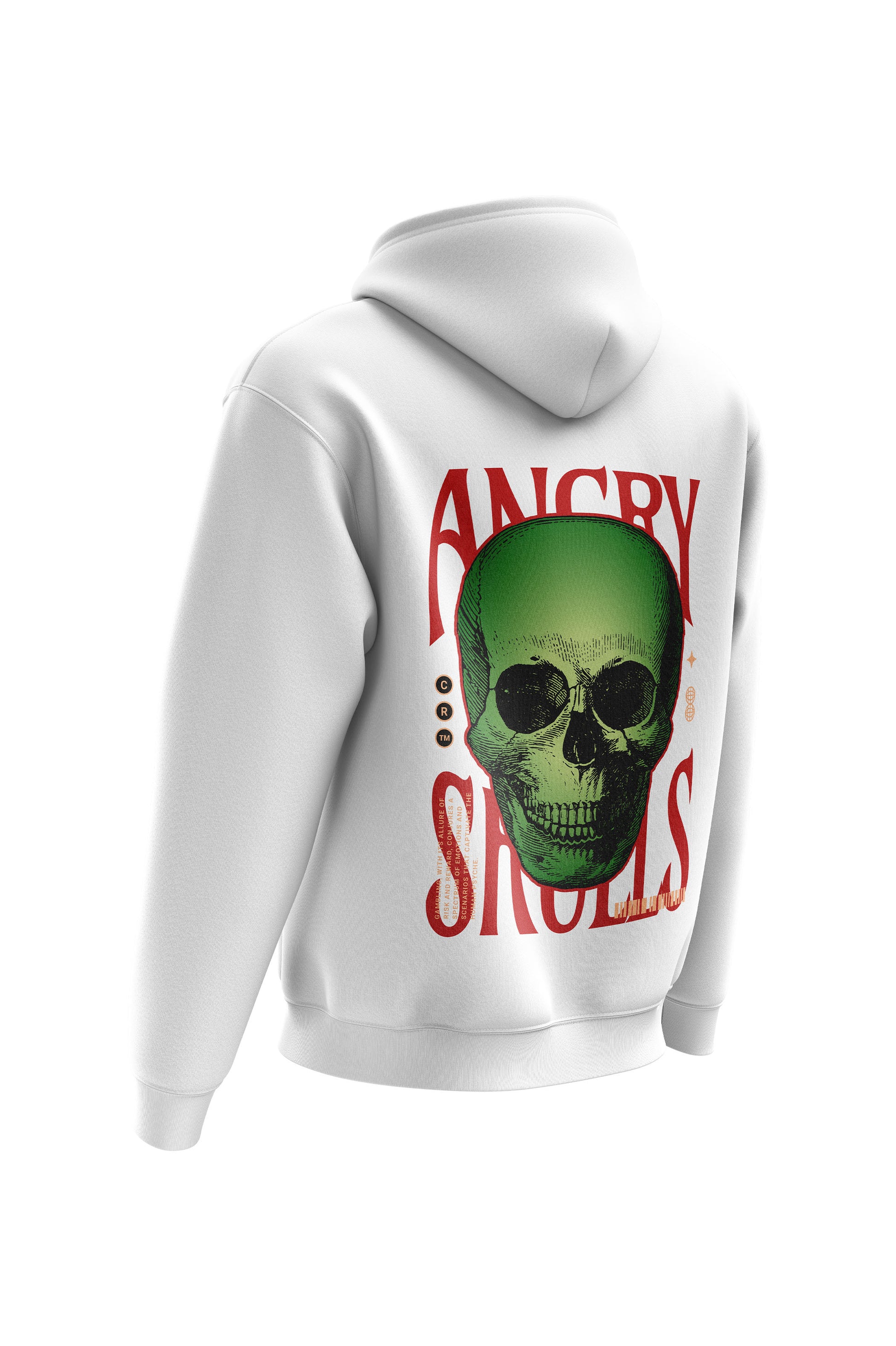 Untold Studios Angry Skulls Hoodie - White