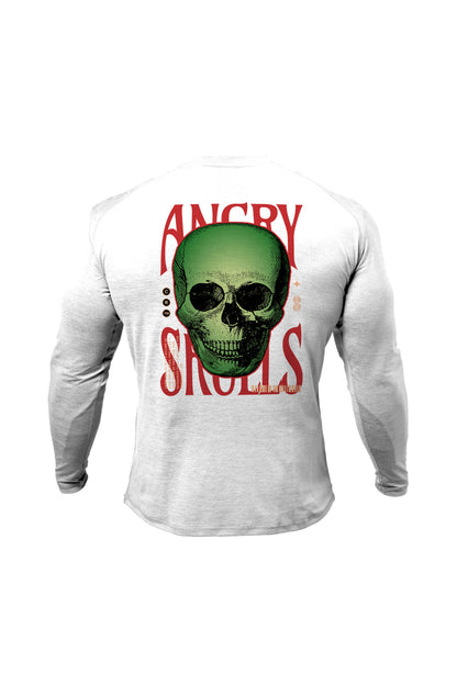 Untold Studios Angry Skulls Sweatshirt - White