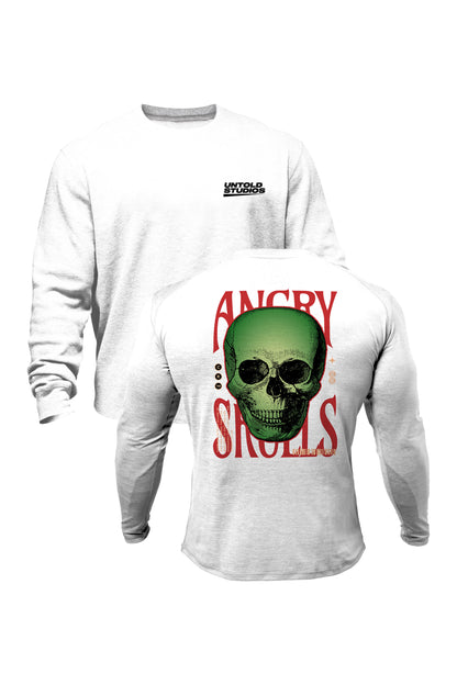 Untold Studios Angry Skulls Sweatshirt - White