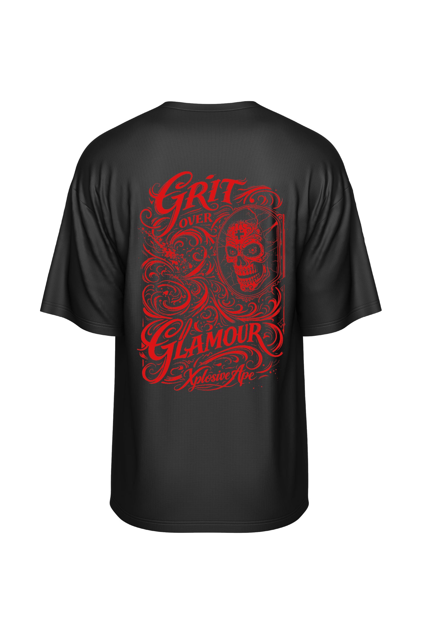 XAPE Grit Oversized Tee - Black