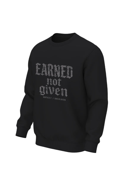 XAPE Earned Not Given Sweatshirt - Black