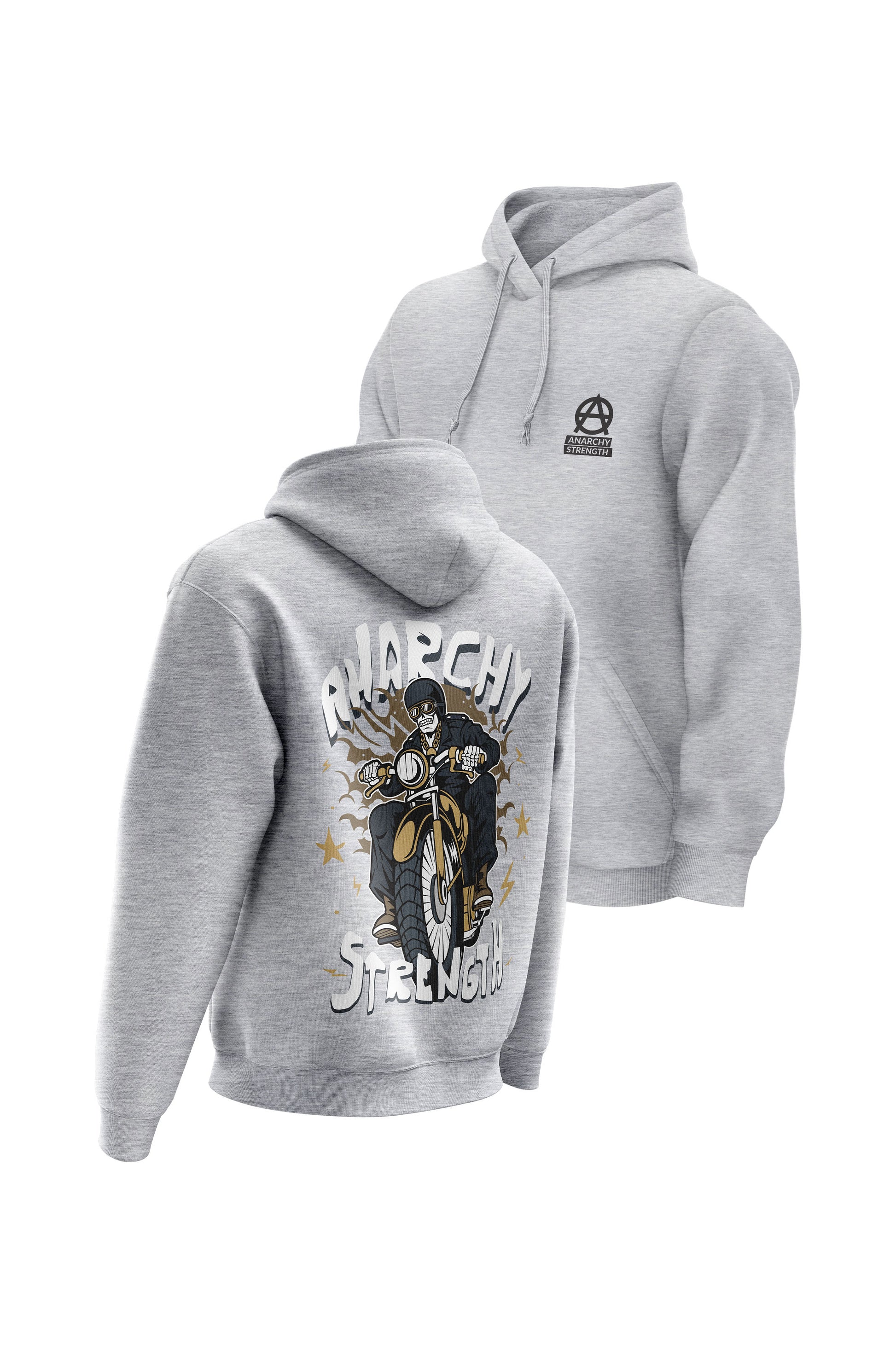 AS Bone Throttle Hoodie & Tee Combo - Sports Grey