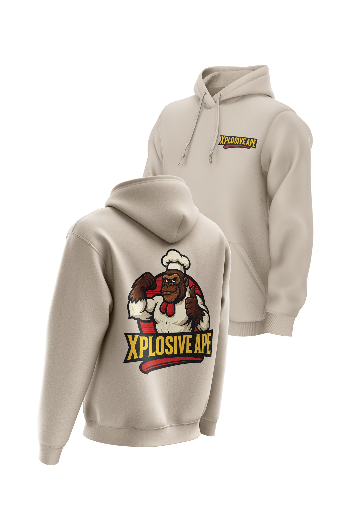 XAPE Chicken Shop Classic String Hoodie - Sand