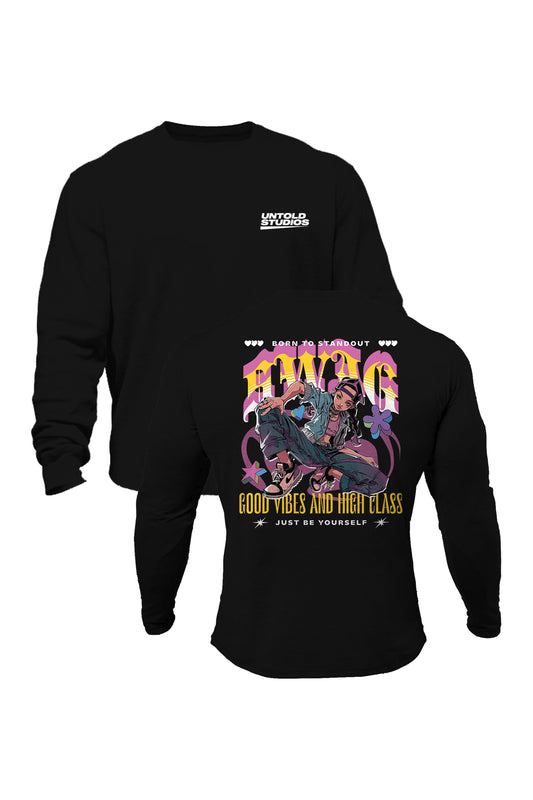 Untold Studios Born to Stand out Sweatshirt - Black