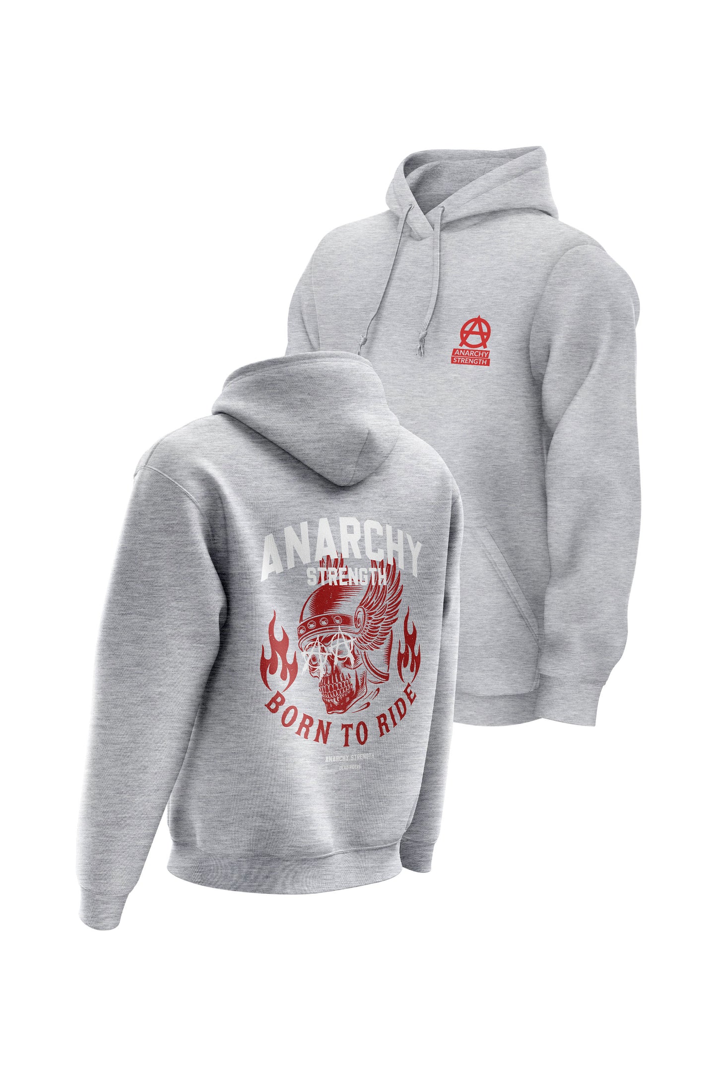 AS Born To Ride Hoodie - Sports Grey