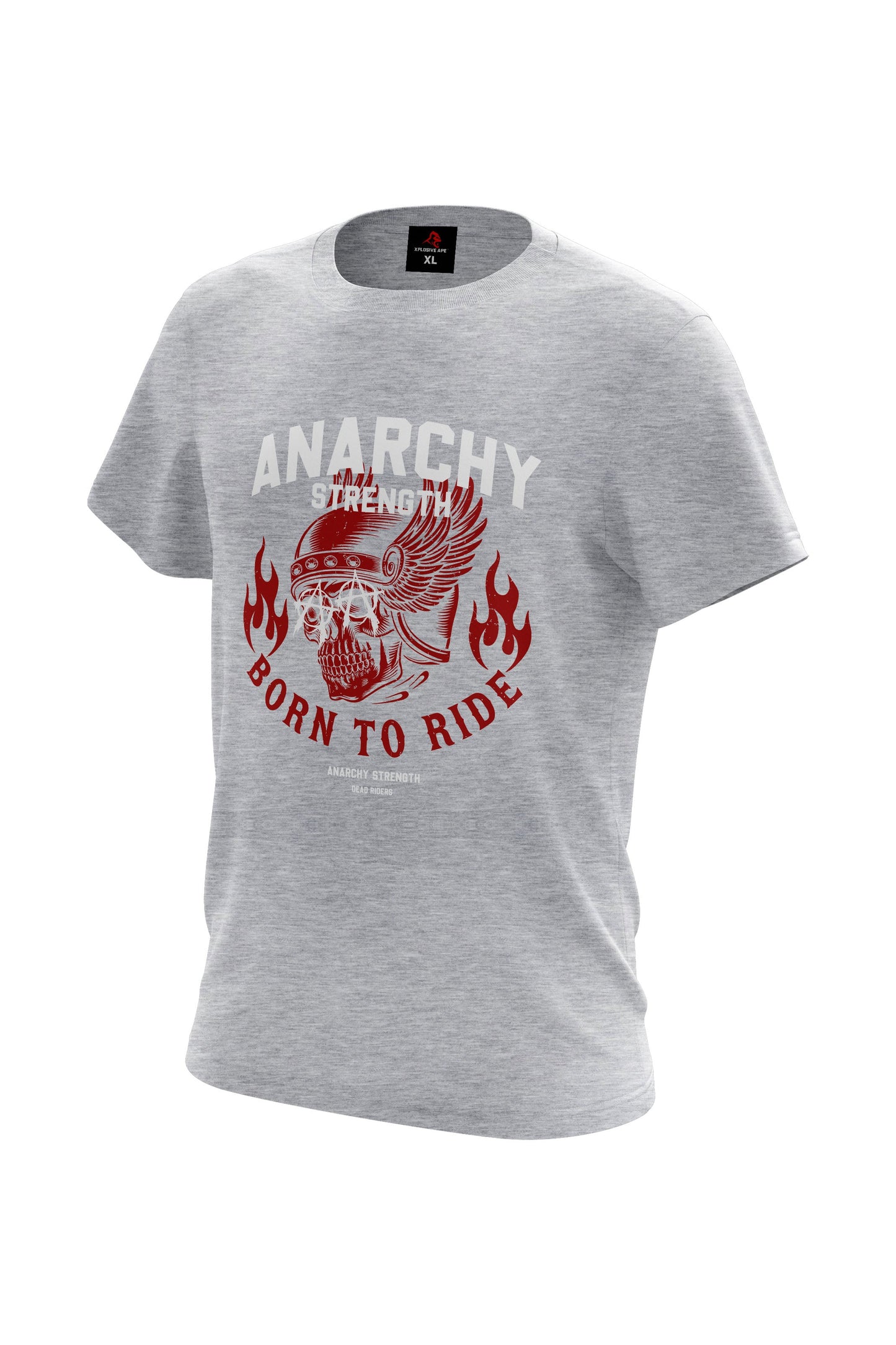 AS Born To Ride Hoodie & Tee Combo - Sports Grey