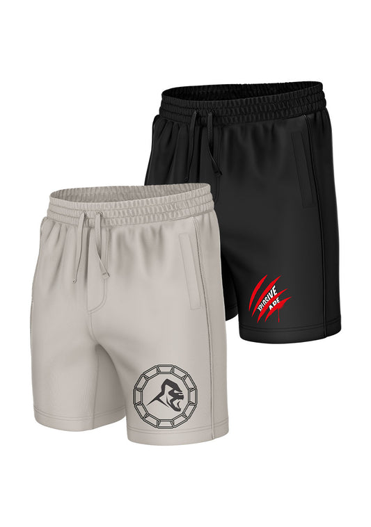 XAPE Chained Sand Shorts & Engrave Black Shorts Bundle