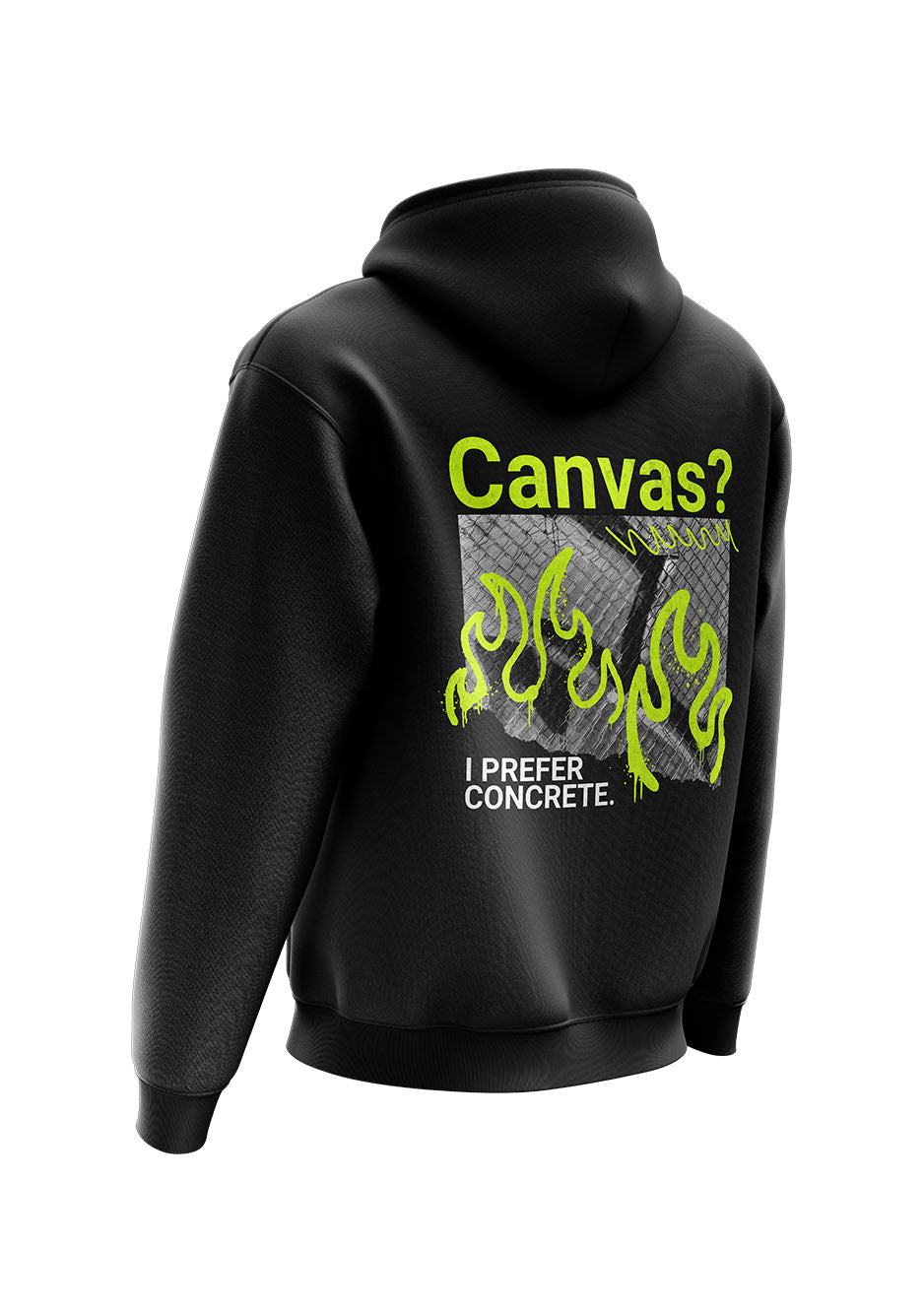 Untold Studios Canvas street art Hoodie - Black