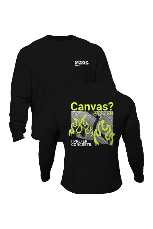 Untold Studios Canvas street art Sweatshirt - Black