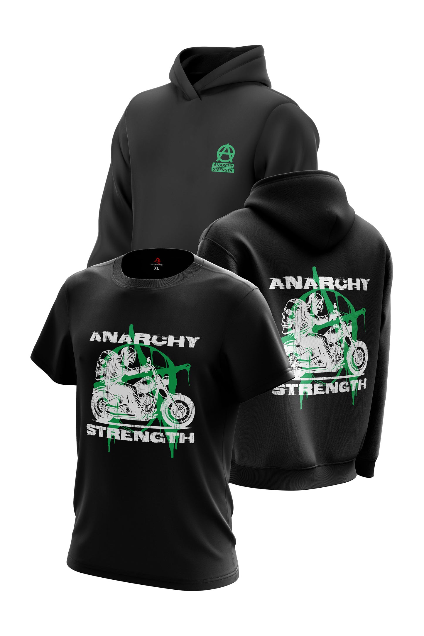 AS Chaos Cruiser Hoodie & Tee Combo - Black