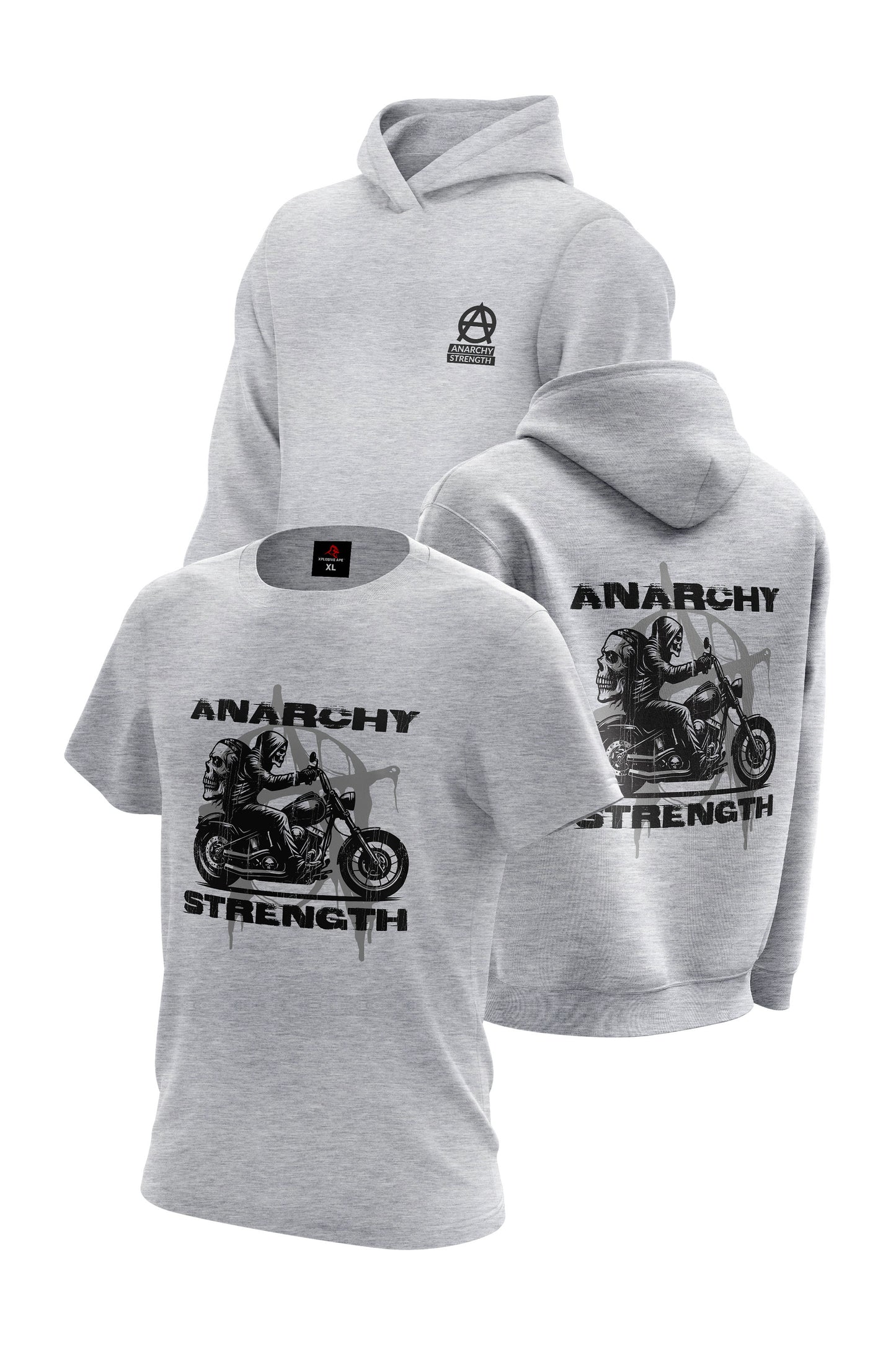 AS Chaos Cruiser Hoodie & Tee Combo - Sports Grey