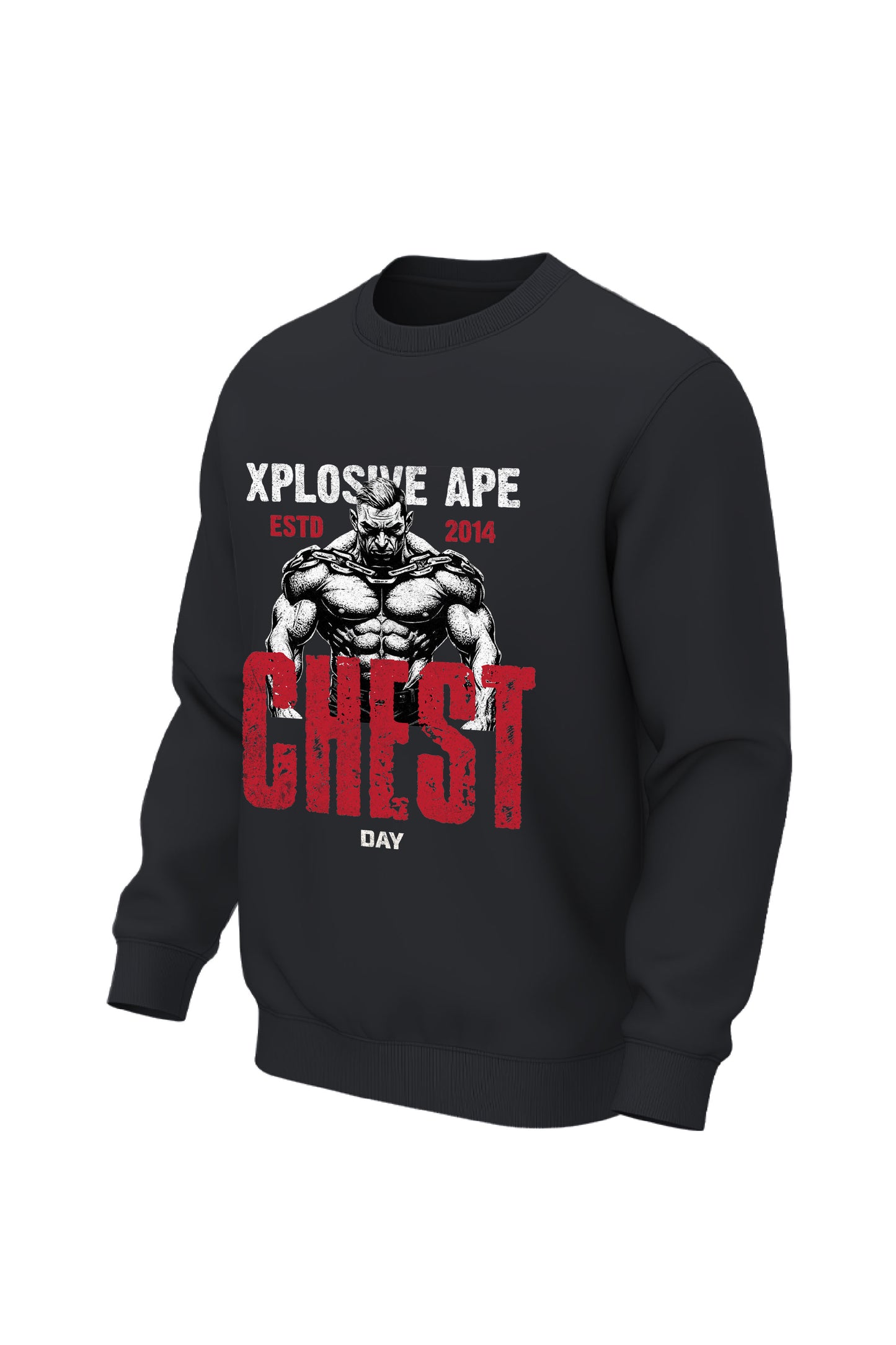 XAPE Chest Day V3 Sweatshirt - Black
