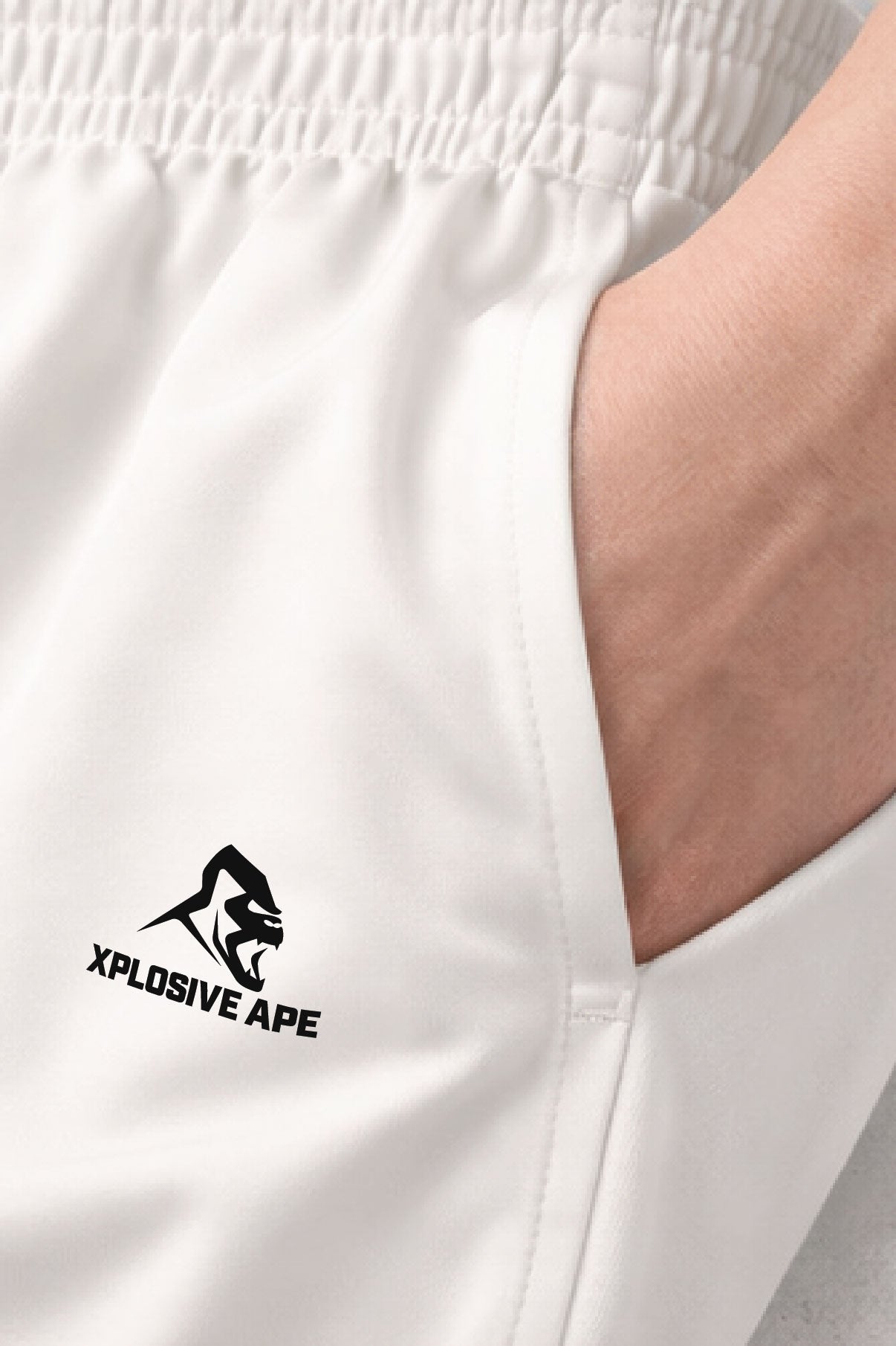 XAPE Classic Logo Performance Shorts - White
