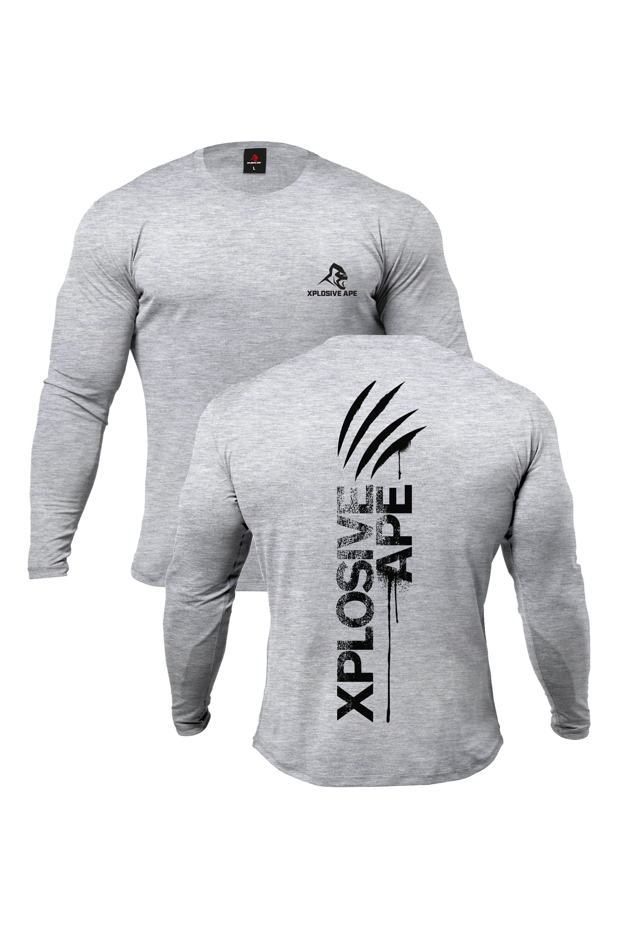 ApeロンT XAPE Claw Long Sleeve Tee - Sports Grey – Xplosive Ape