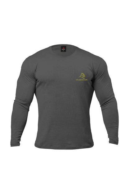 XAPE Claw Long Sleeve Tee - Charcoal