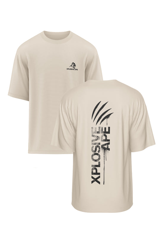XAPE Claw V2 Oversized Tee - Sand