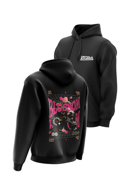 US Darkness Blossom Hoodie - Black
