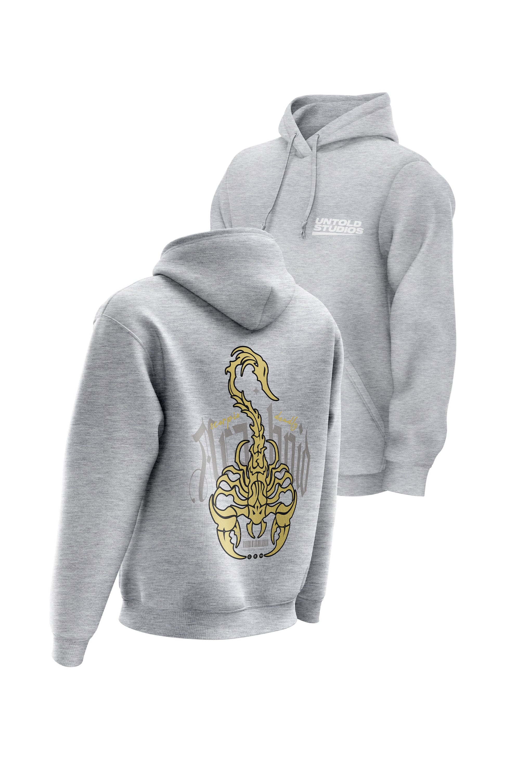 Untold Studios Deadly Scorpio Hoodie - Grey