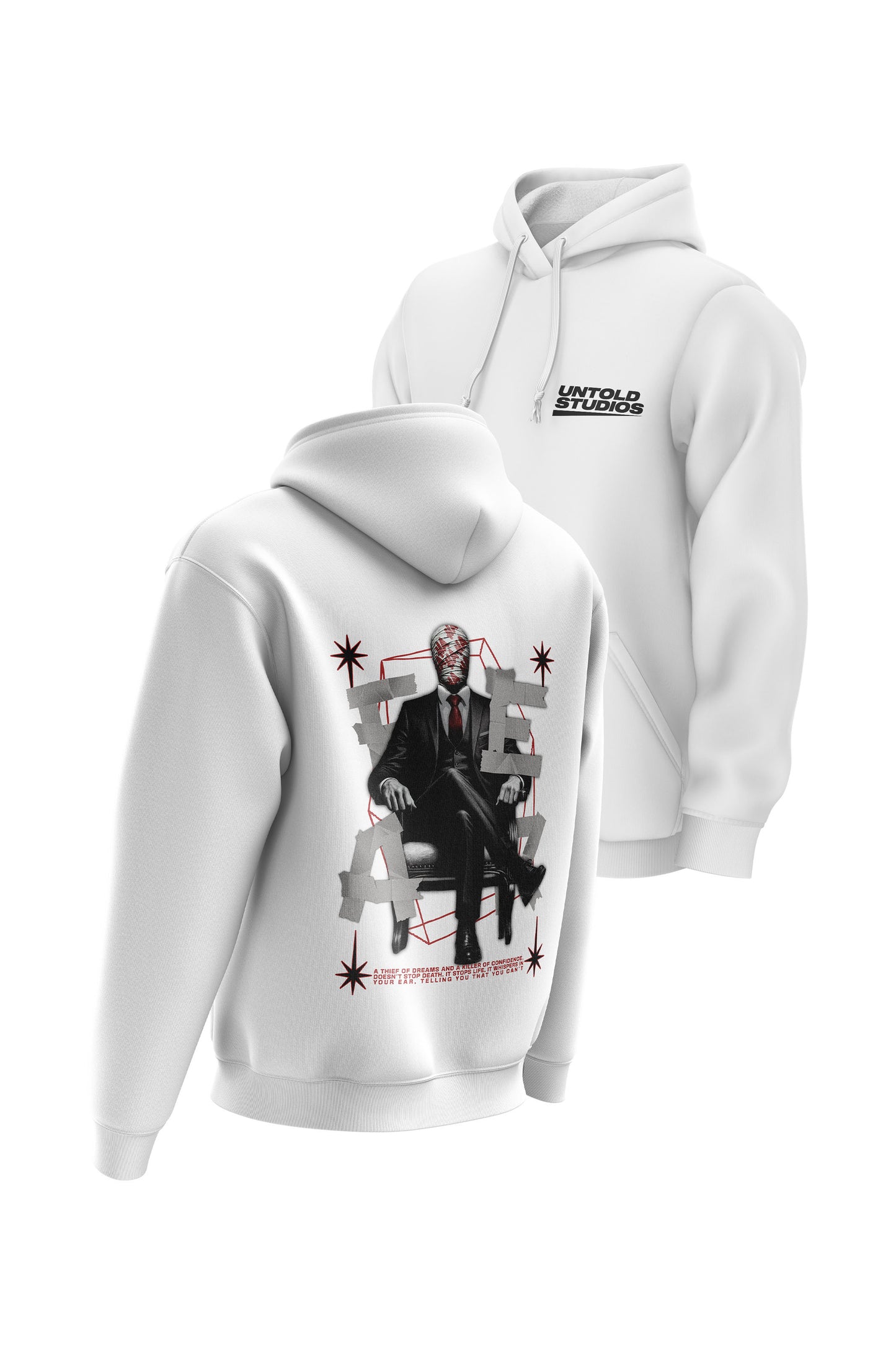 Untold Studios Fear Hoodie - White