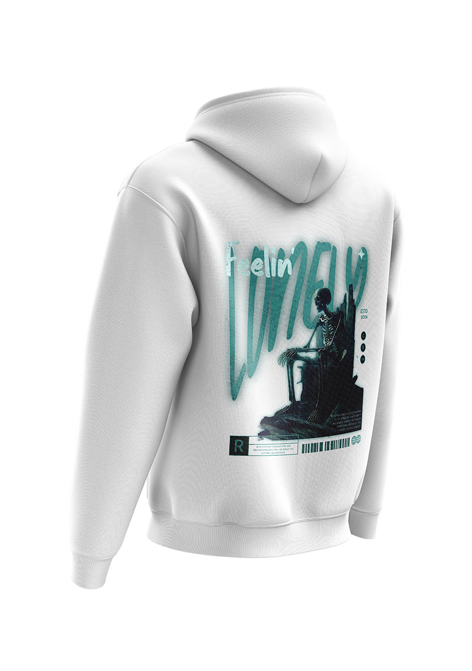 Untold Studios Feelin Lonely Hoodie - White