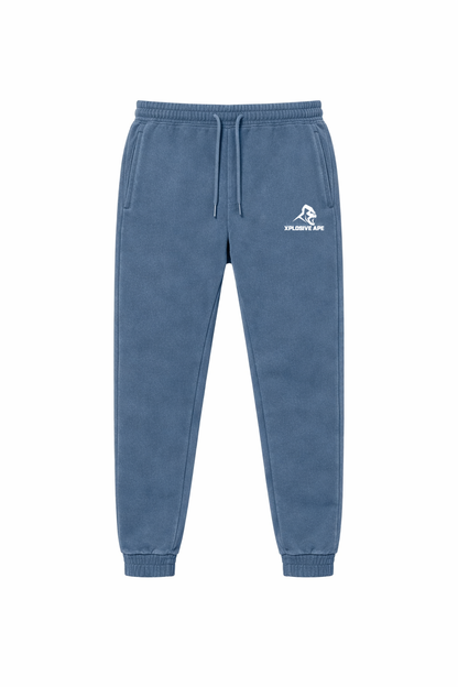 XAPE Vintage Wash Joggers - Navy