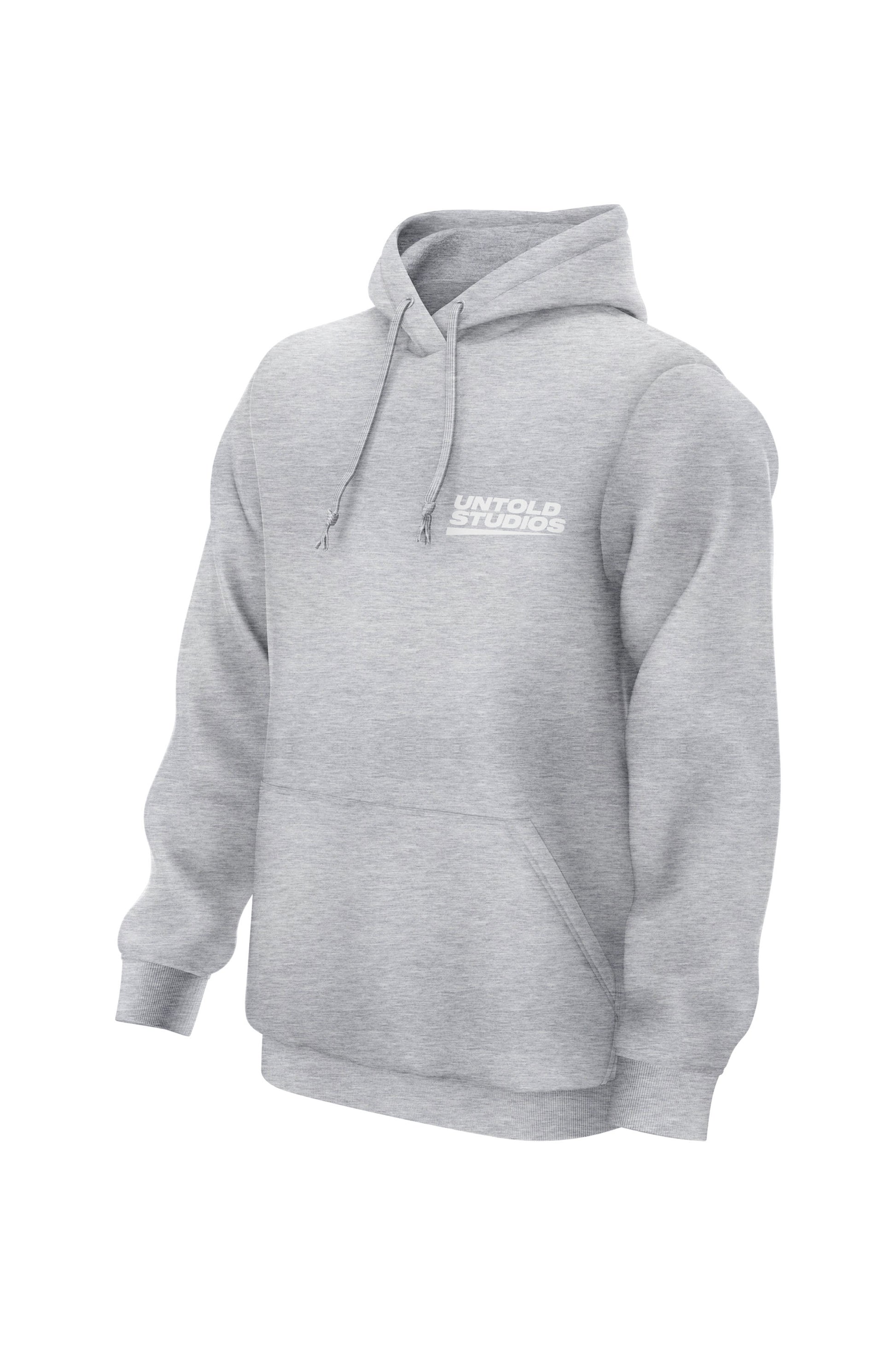 Untold Studios Head On Typography Logo Hoodie - Grey