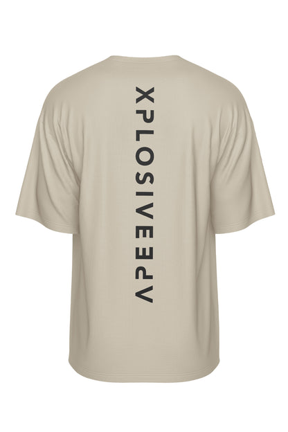 XAPE Futuristic V2 Oversized Tee - Sand